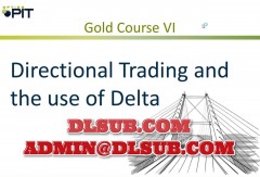 Marketing product mockup for Option Pit Gold Course options trading training