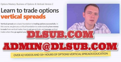 Branded marketing photo of Sasha Evdakov - Options Mastery #2 - Vertical Spreads V2 online course package