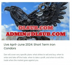 Professional cover image of Dan Sheridan Short Term Iron Condors digital course